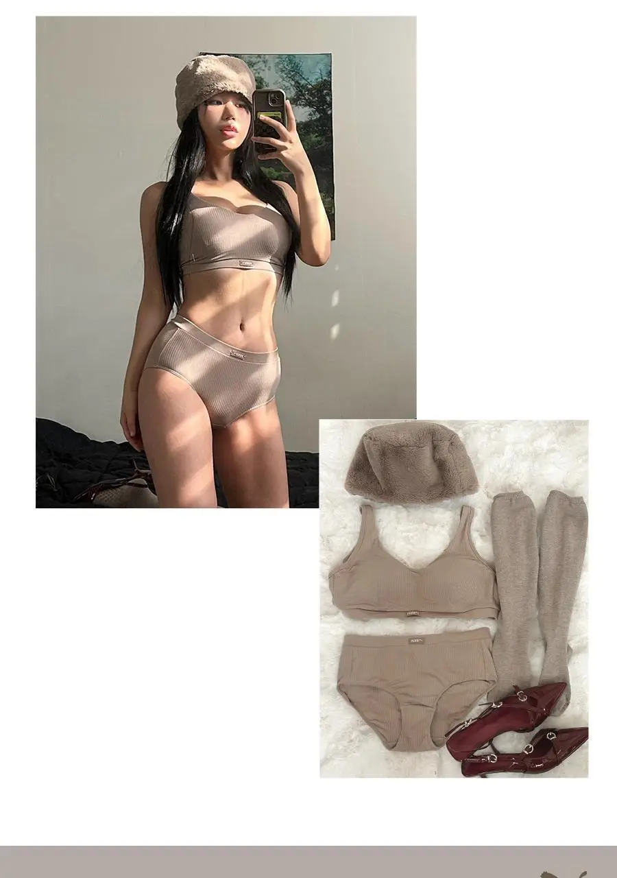 [편안착붙] 푸마 여성 레이온 골지 브라팬티 8종세트 상세페이지 20